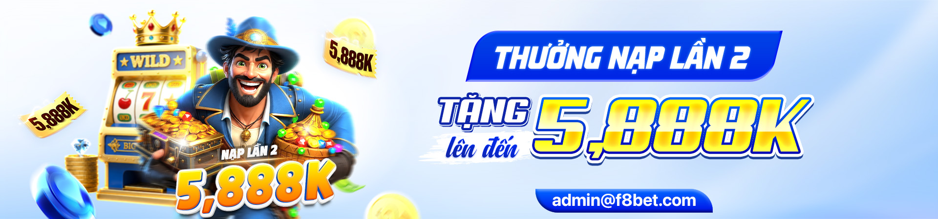 sự kiện thưởng nạp lần 2 tại f8bet casino